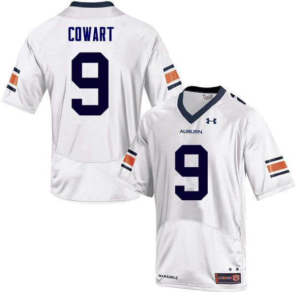 Auburn Tigers Men's Byron Cowart #9 White Under Armour Stitched College NCAA Authentic Football Jersey MIP6474ZQ